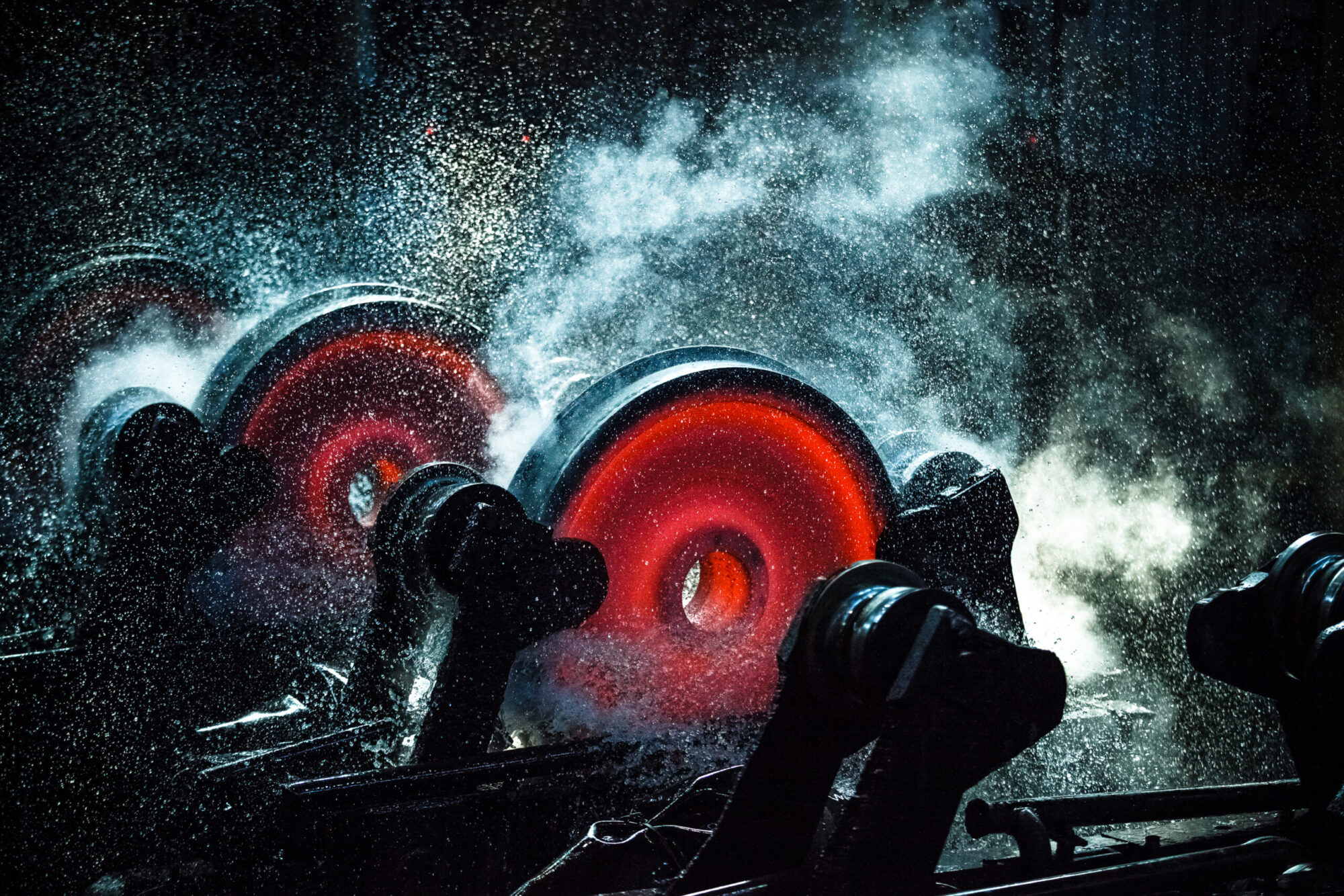 Производство цельнокатаных колес на Выксунском металлургическом заводе