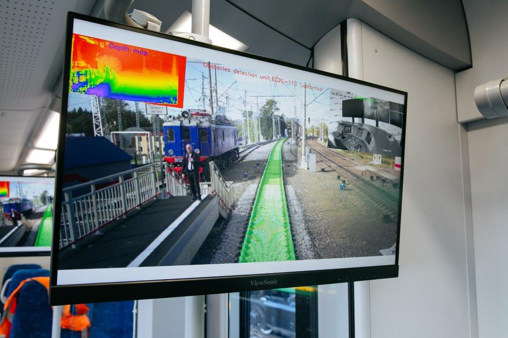 Демонстрация работы системы технического зрения на электропоезде «Ласточка», август 2019 года