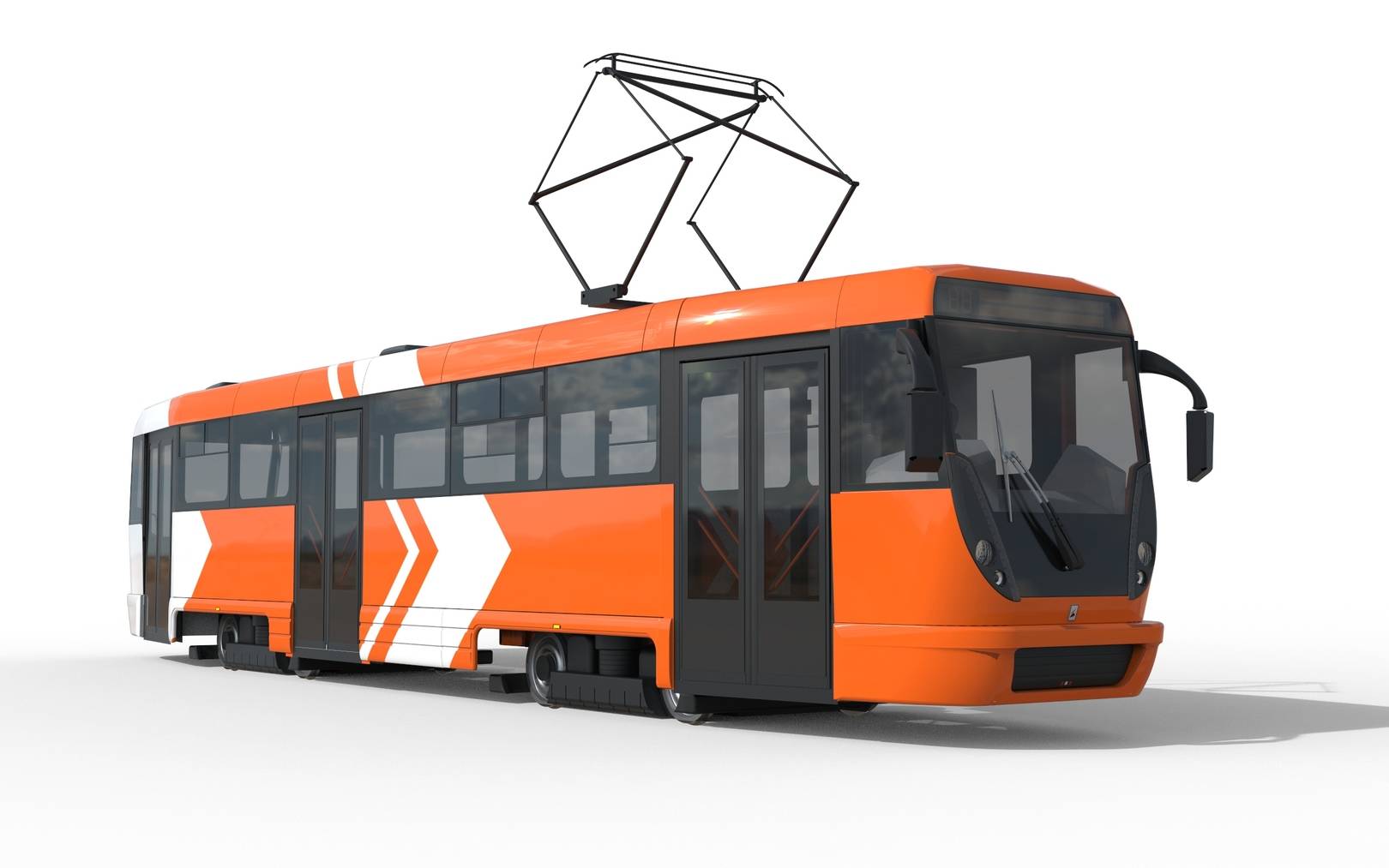 Рендер проекта трамвая УТТЗ, 2017 год.