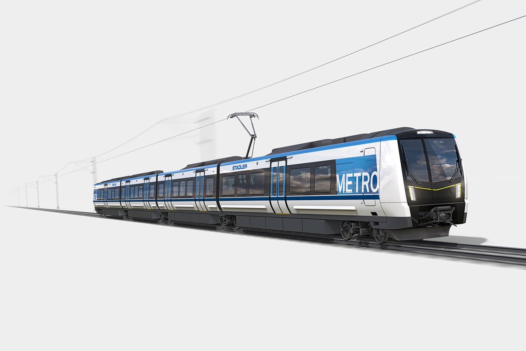 Рендер базовой модели поездов метро Stadler