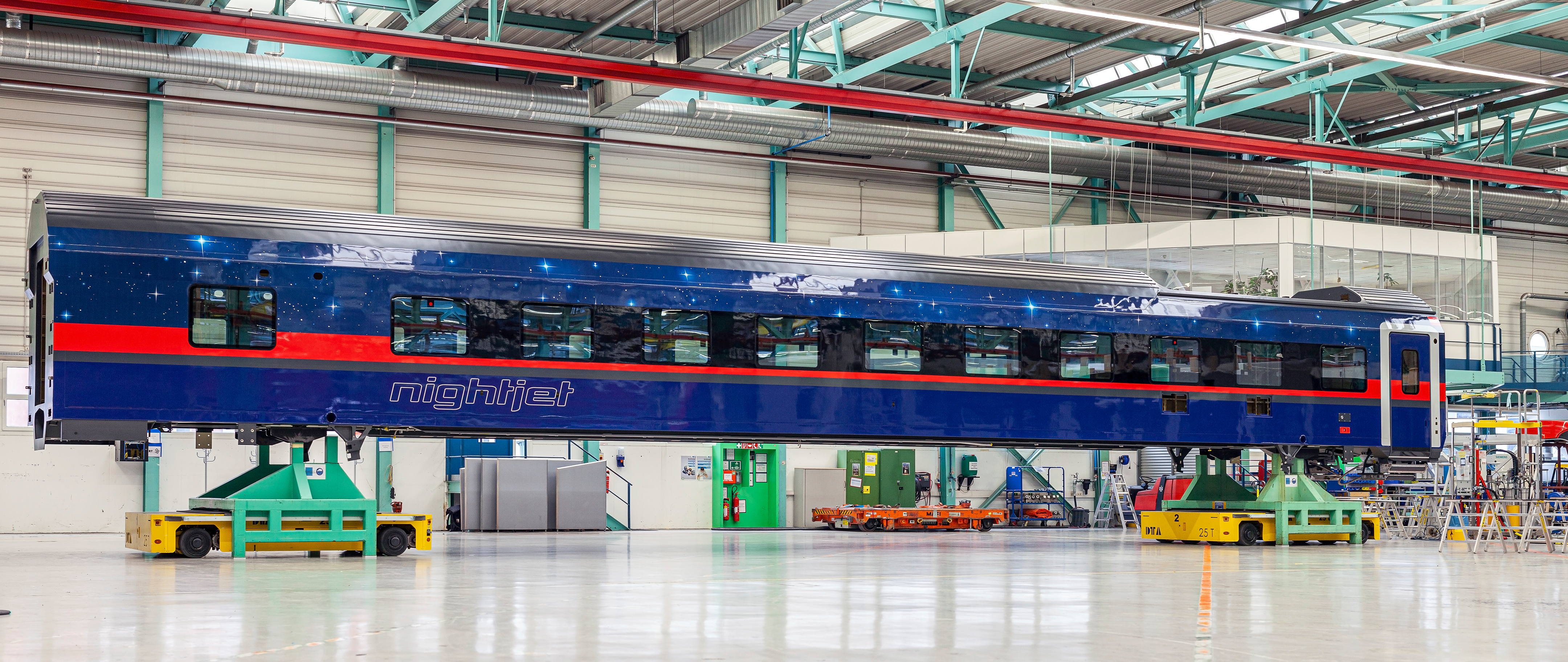 Вагоны дальнего следования Siemens Mobility Viaggio нового поколения на заводе Siemens Mobility в Вене