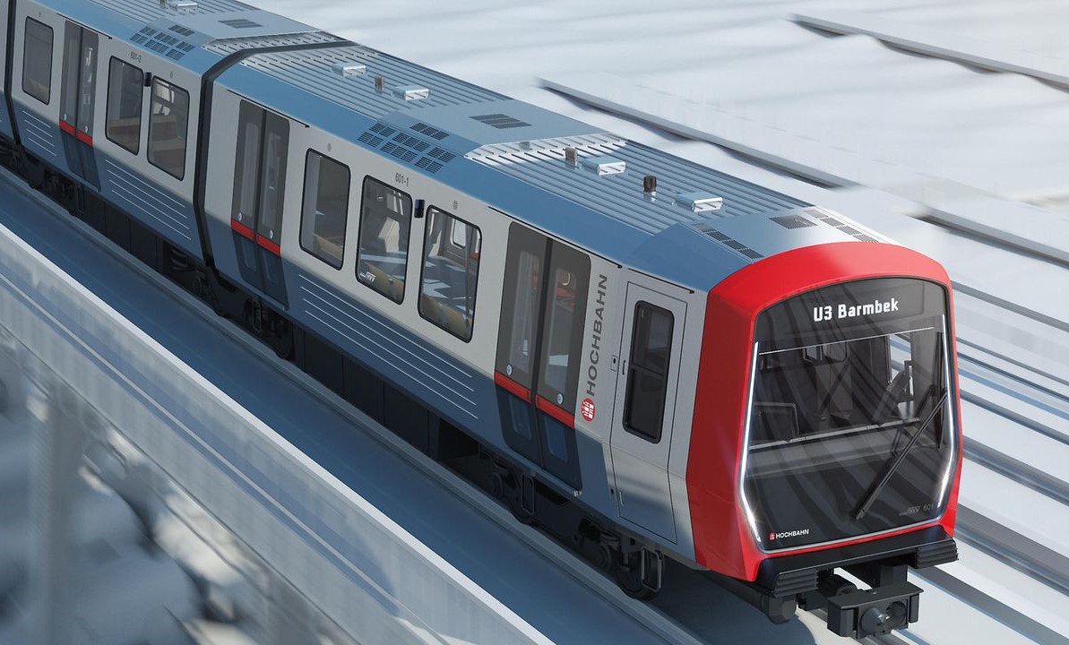 Концепт новых поездов метро DT6 для Гамбурга
