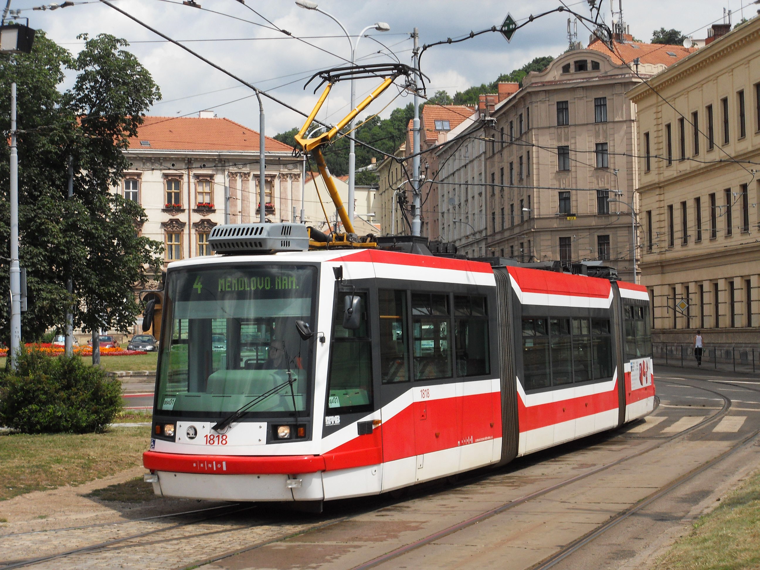Первый собственный трамвай компании – Skoda Astra 03T в Брно, 2011 год