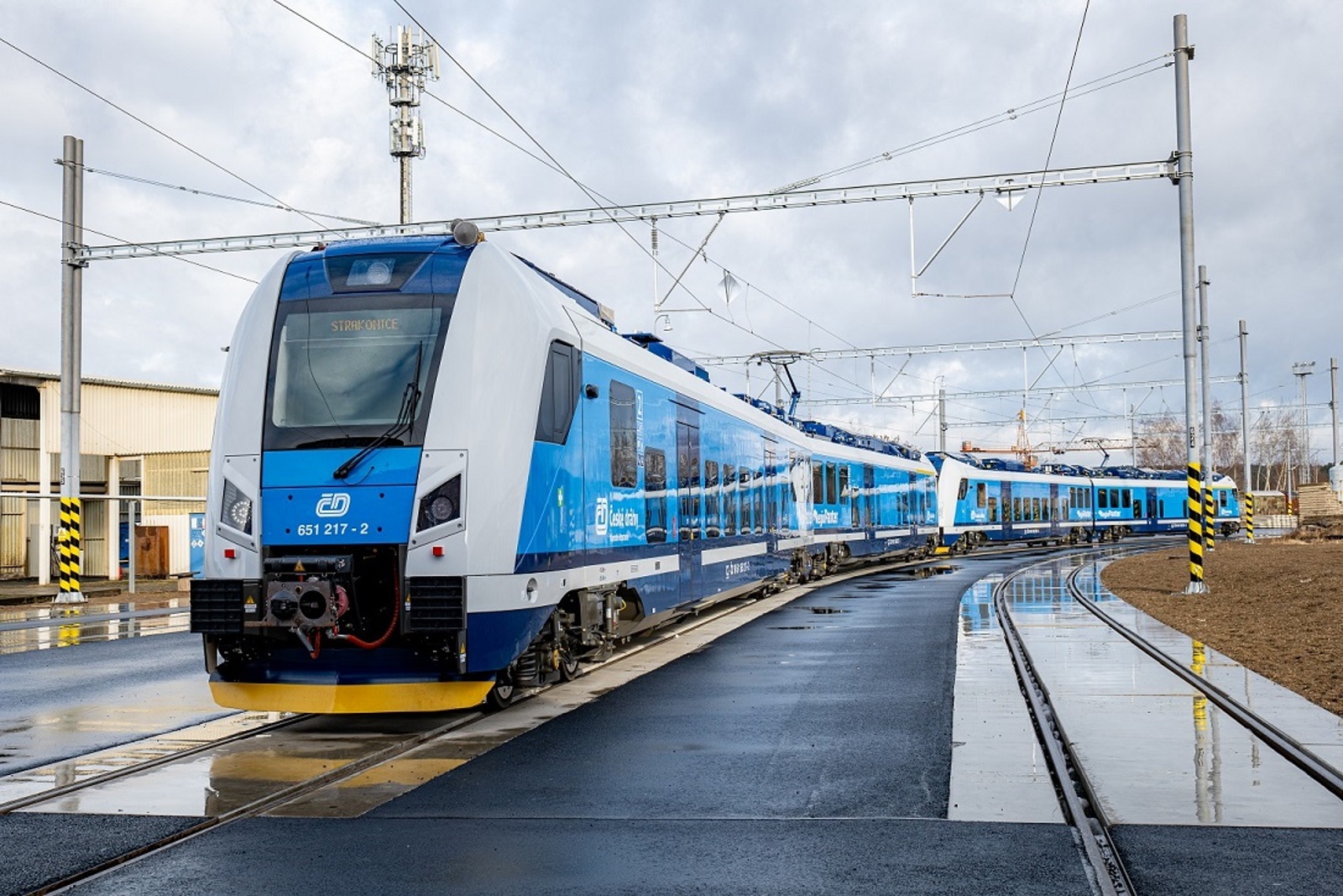 Приемка двух первых электропоездов Skoda RegioPanter для Южно-Чешского края, январь 2022 года