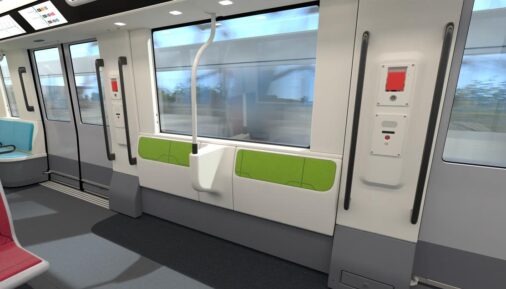 Утвержденный дизайн интерьера перспективных поездов метро для Парижа