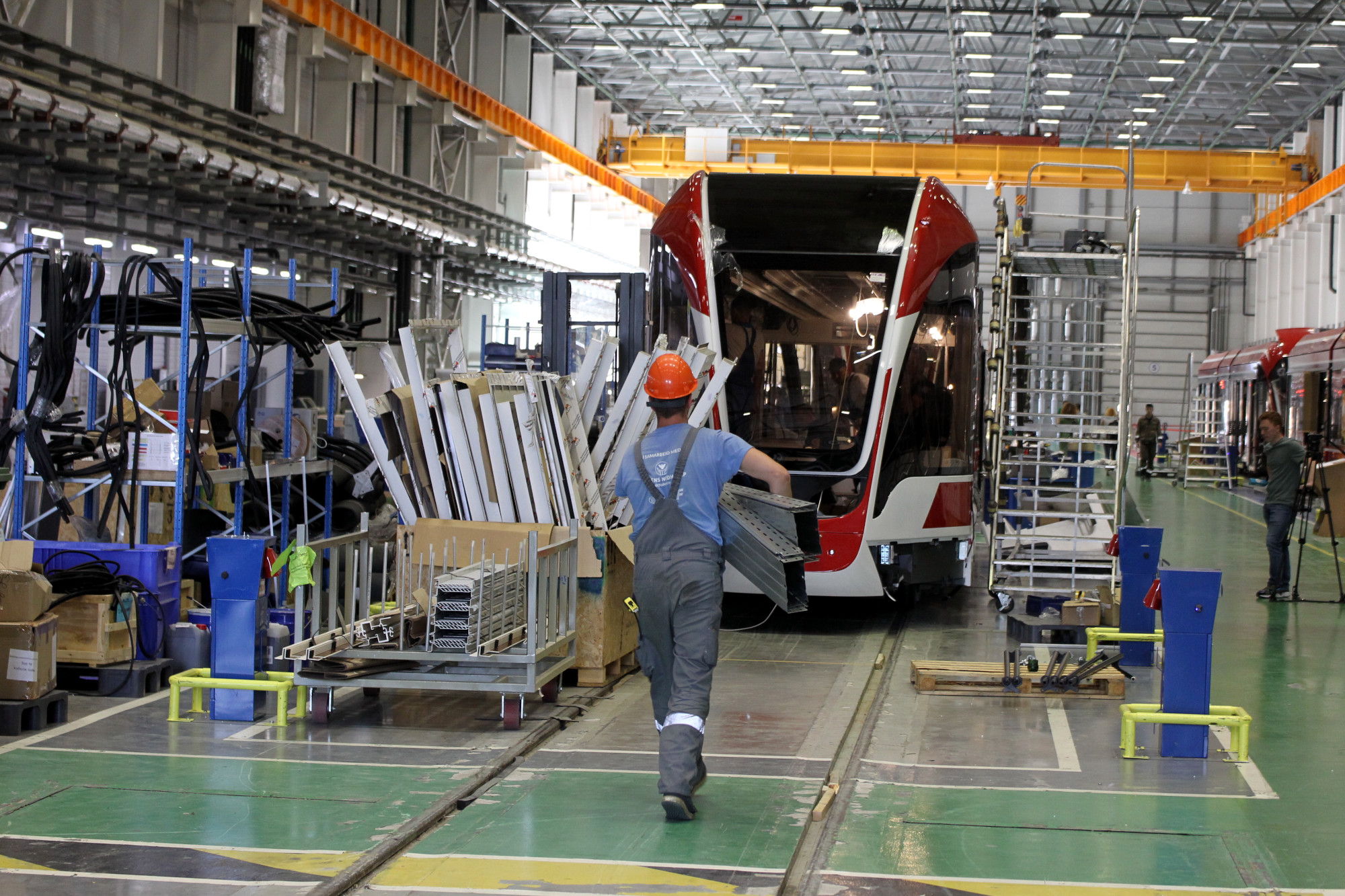 Производство трамваев на Невском заводе электрического транспорта (входит в ПК ТС)