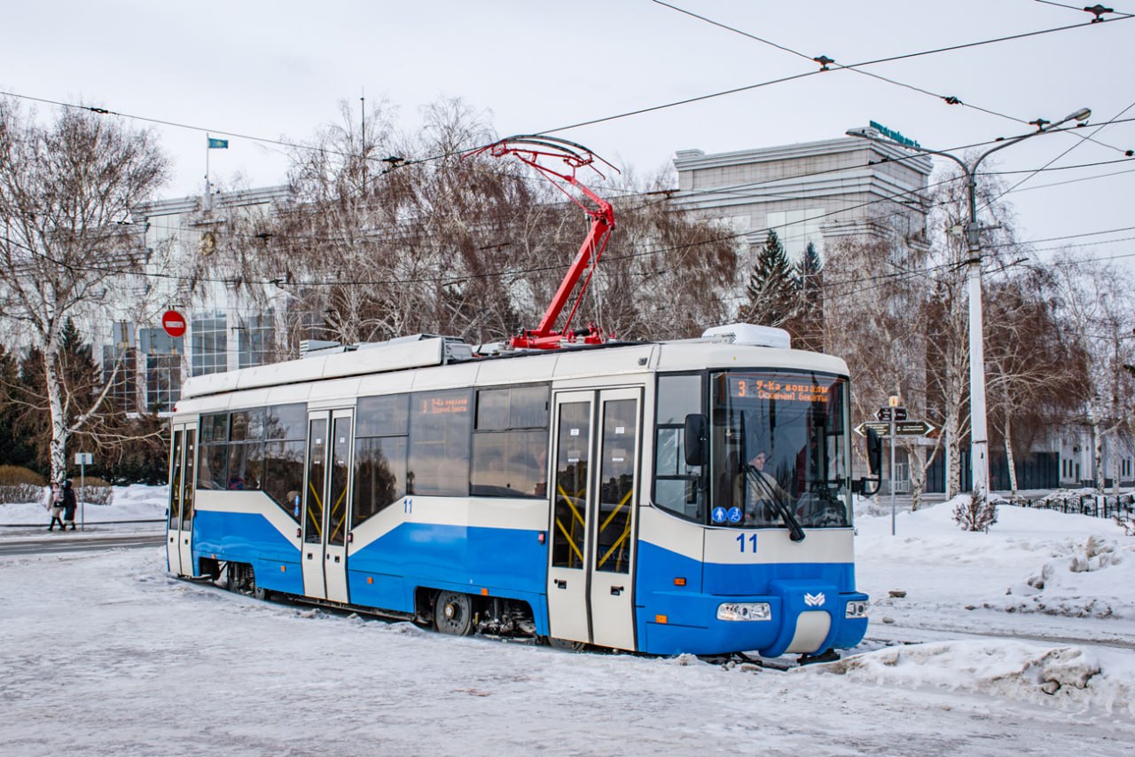 Трамвай модели 62103 в Усть-Каменогорске