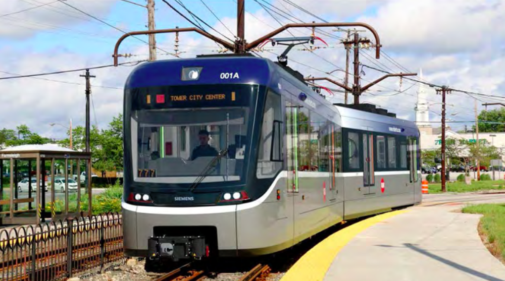 Концепт высокопольного трамвая от Siemens для Кливленда