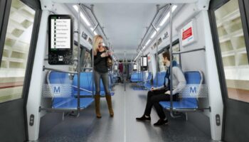 Представлен дизайн салона перспективных поездов метро Hitachi Rail для Вашингтона