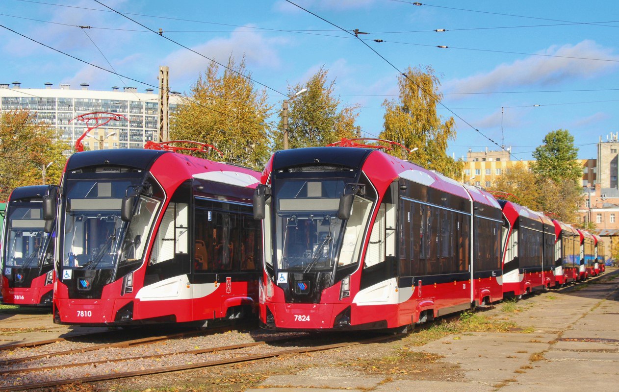 Трамваи производства ПК ТС в Санкт-Петербурге