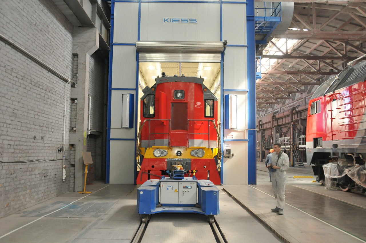 Производство маневрового тепловоза ТЭМ18ДМ на Брянском машиностроительном заводе