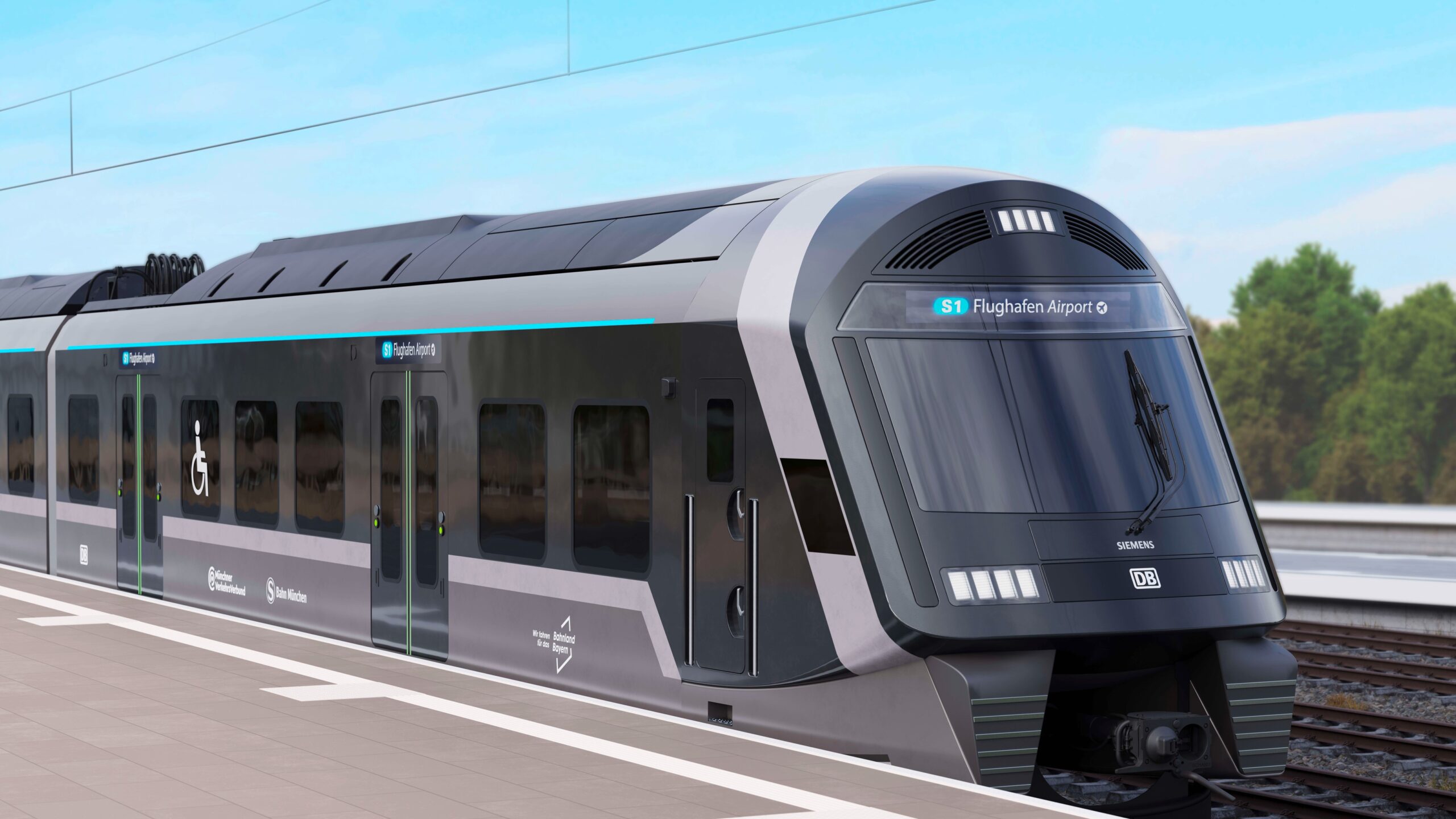 Дизайн экстерьера будущих электропоездов Siemens Mobility для Мюнхена