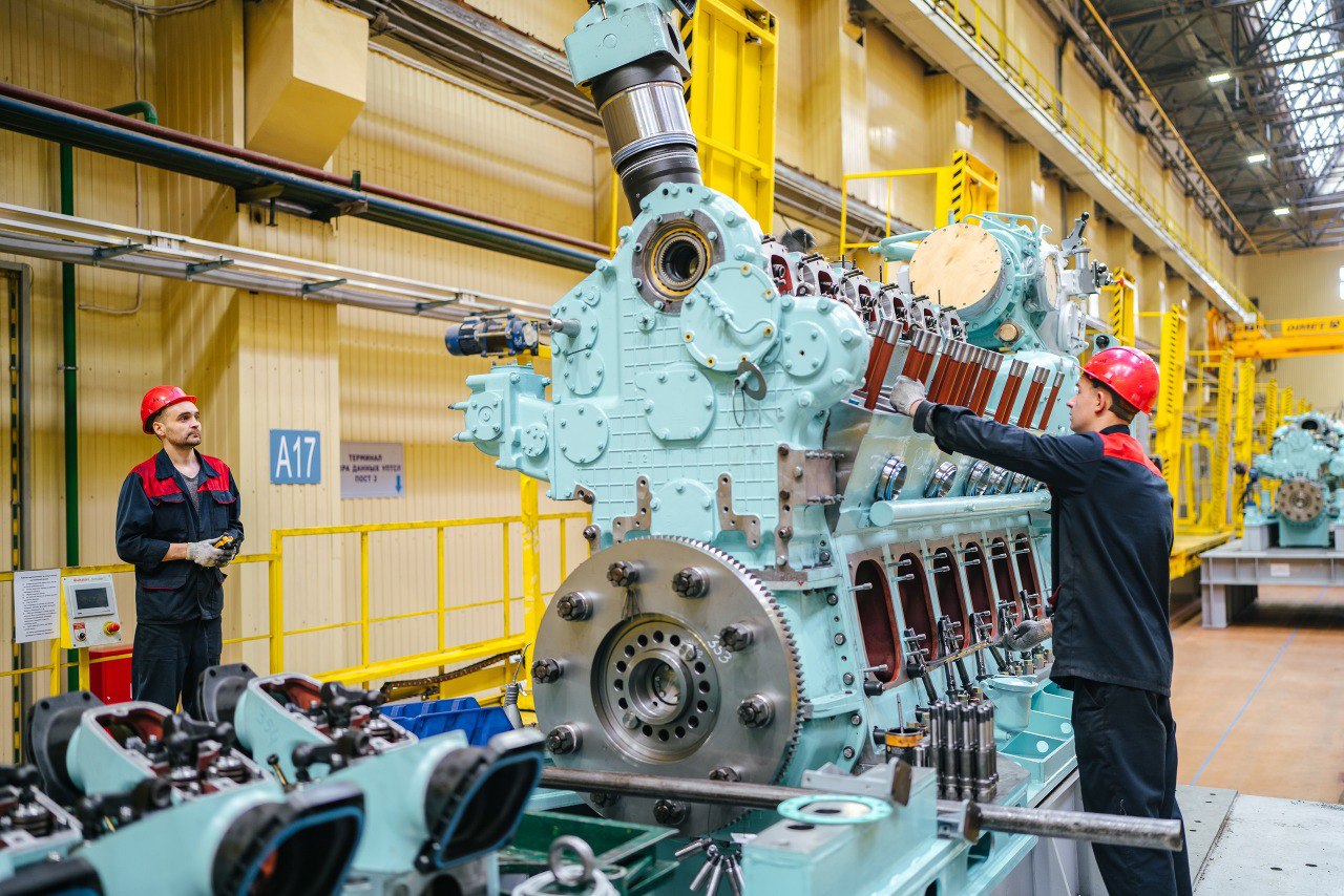 Производство дизельный двигателей на Коломенском заводе