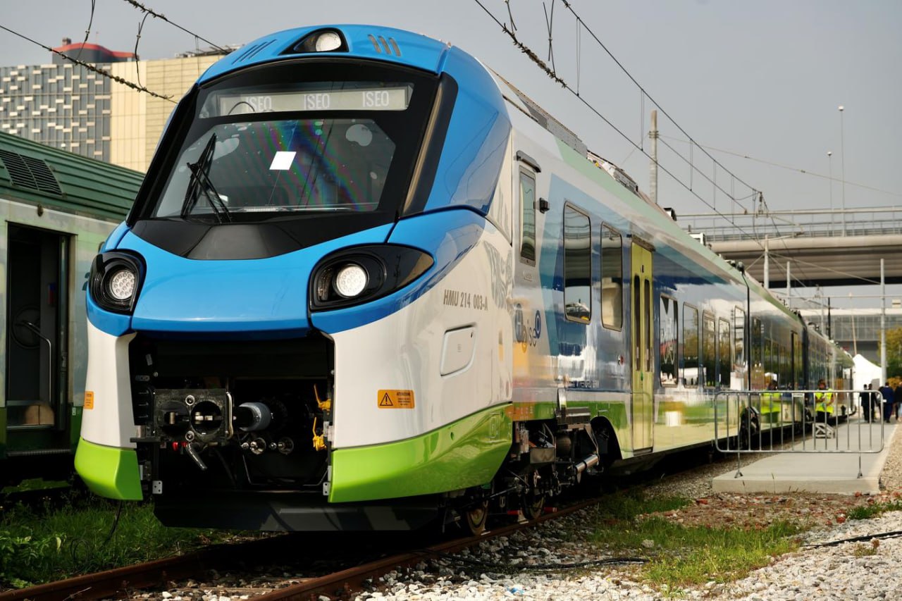 Водородный поезд Coradia Stream на выставке EXPO Ferroviaria