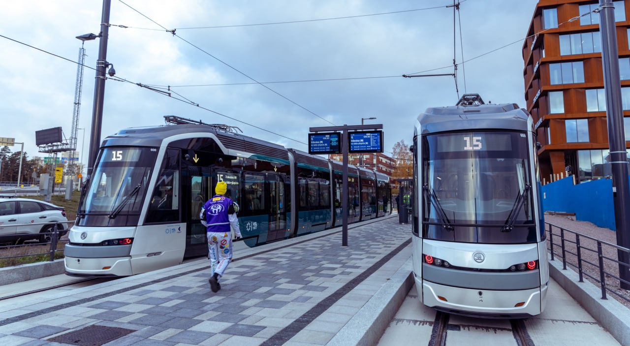 Трамваи Skoda ForCity Smart Artic X54 в Хельсинки