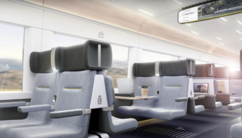 Представлен предварительный дизайн интерьера высокоскоростных поездов для Калифорнии