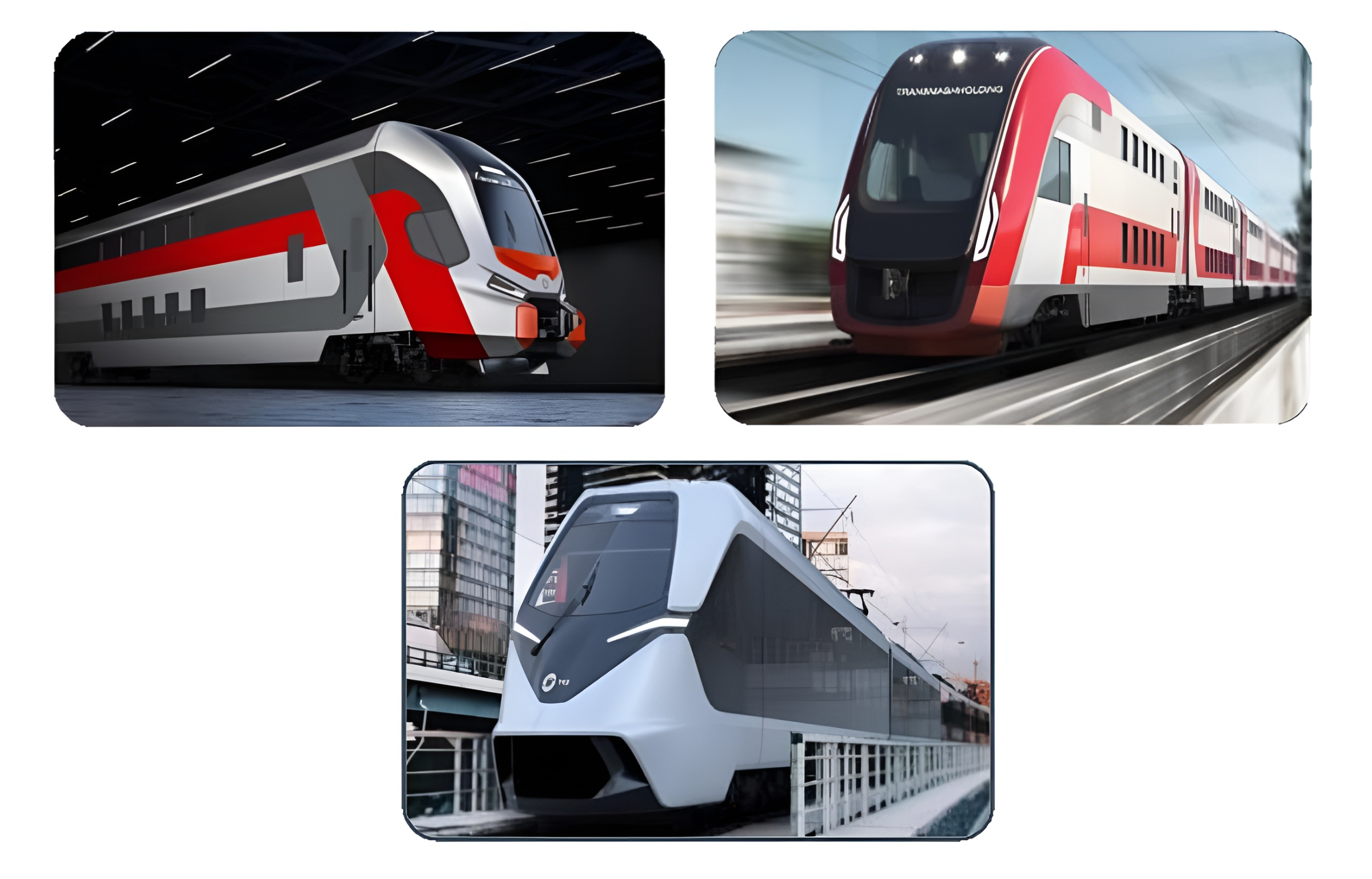 Рендеры модульной платформы пассажирских поездов ТМХ