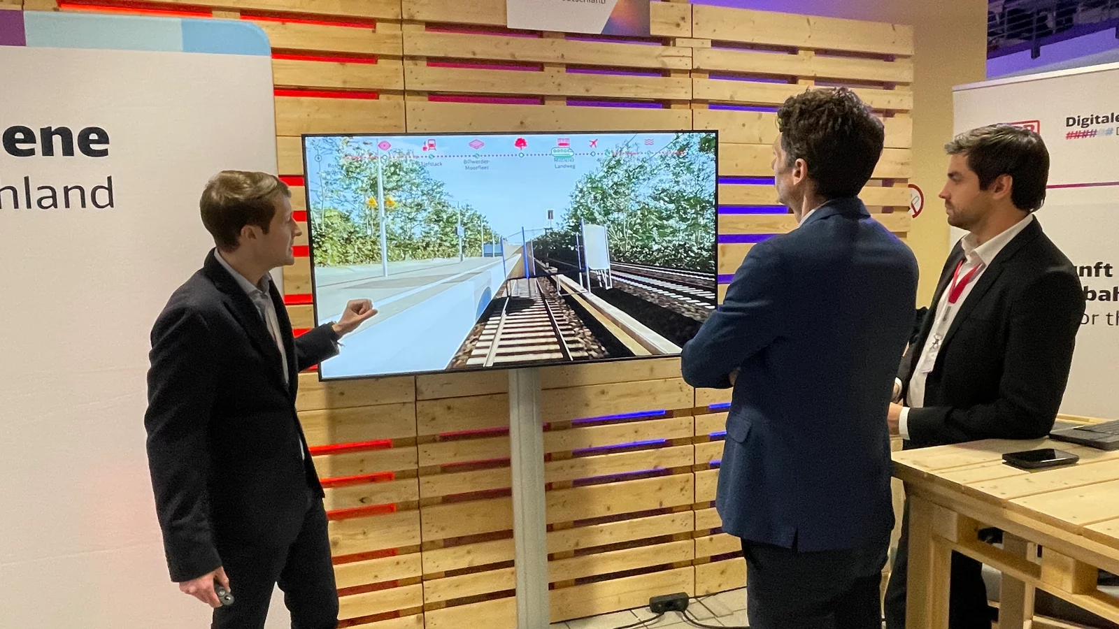 Презентация первого фотореалистичного цифрового двойника железнодорожной линии в Йене на саммите по цифровой трансформации