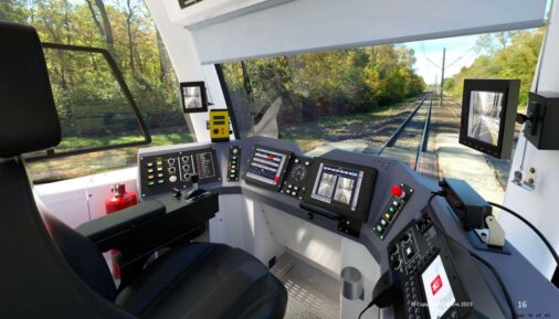 Кабина управления трамваем S200 от Siemens Mobility для Сент-Луиса