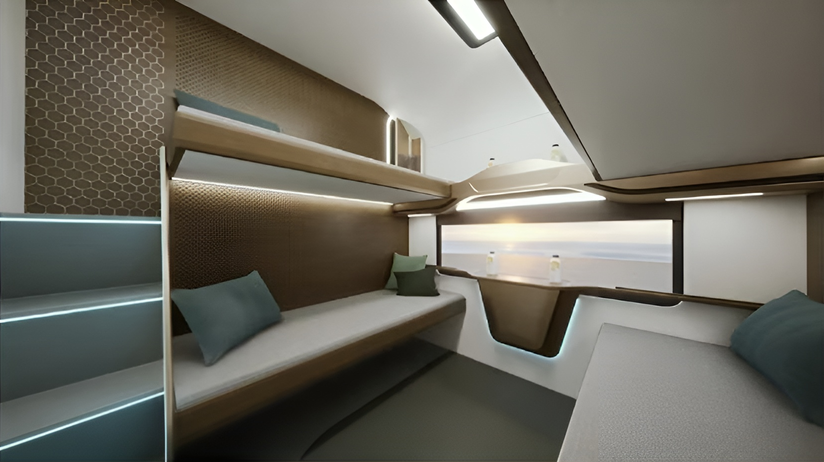 Возможный дизайн спальных мест в вагонах Vande Bharat