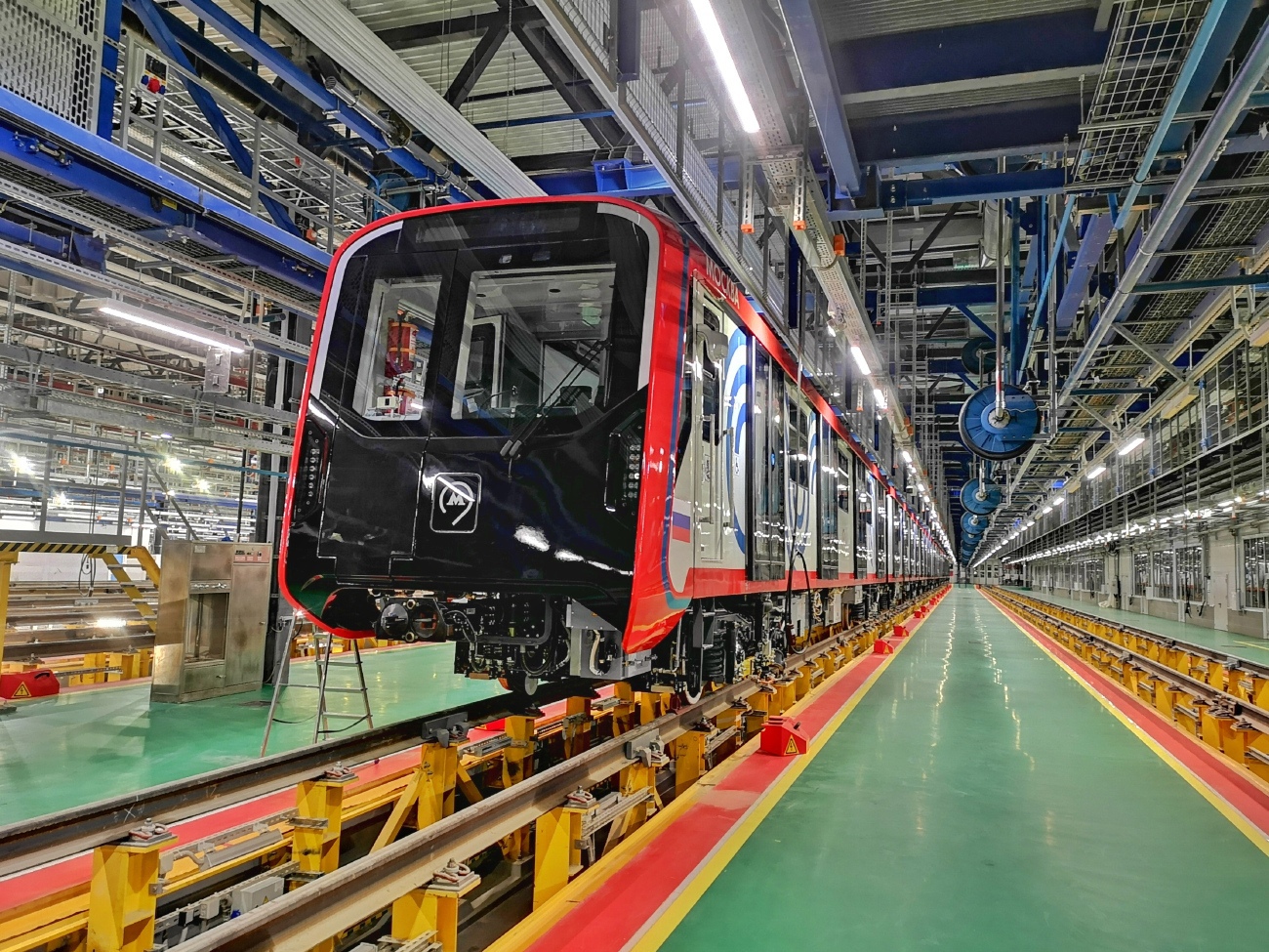 Первый поезд метро «Москва-2024» в электродепо «Аминьевское»