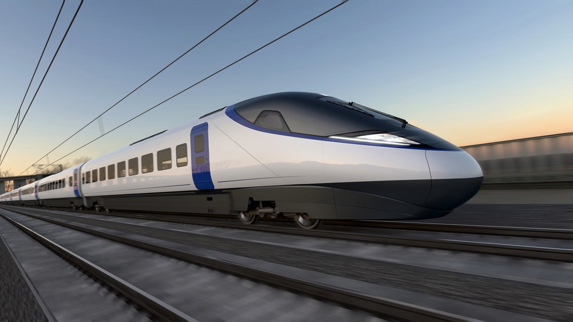 Проект дизайна высокоскоростных поездов Alstom-Hitachi для линии HS2 в Великобритании