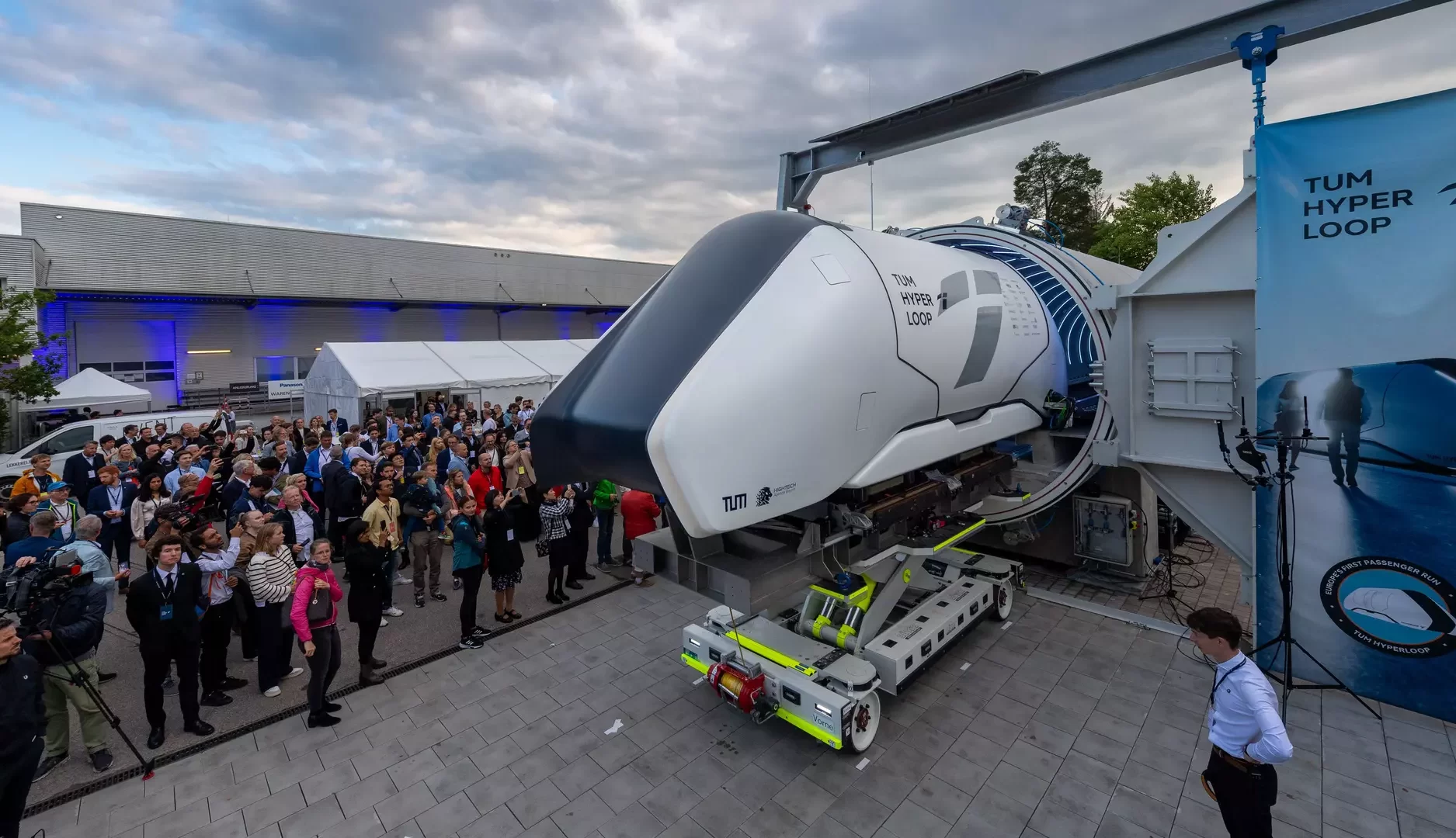 Открытие испытательной трассы TUM Hyperloop в окрестностях Мюнхена