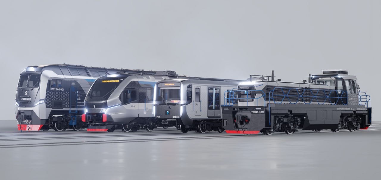 Рендеры современных моделей подвижного состава ТМХ. Источник: ТМХ