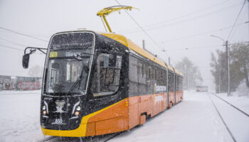В Екатеринбурге началась обкатка трамвая 71-639 «Кастор»